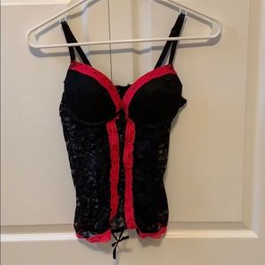 Lace lingerie top